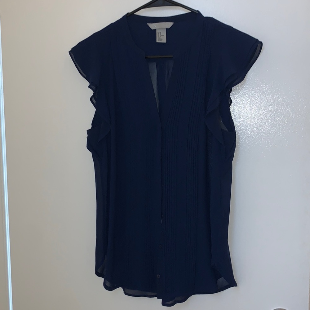 H&M navy blouse